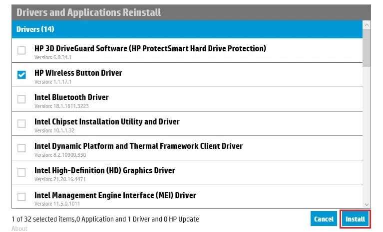 install-the-driver-767x466 إصلاح الكمبيوتر المحمول من HP غير متصل بشبكة Wi-Fi