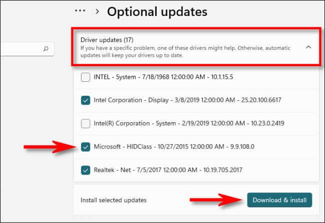 install_optional_updates-650x447 كيفية تحديث برامج التشغيل على Windows 11