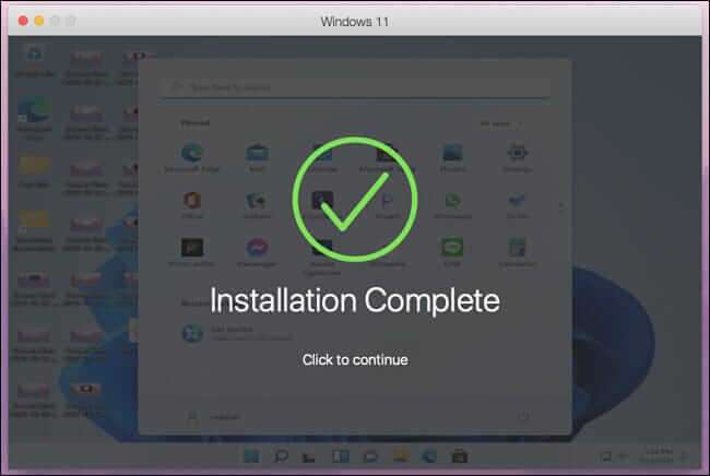 installtion_complete-650x436 كيفية تشغيل Windows 11 على Intel أو M1 Mac