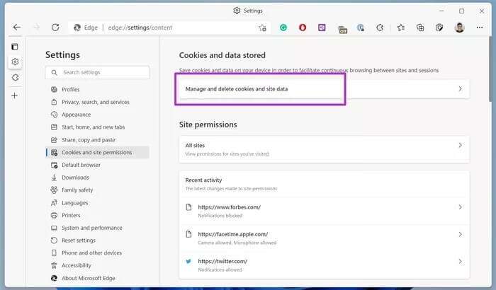 manage-cookies-and-data_935adec67b324b146ff212ec4c69054f-700x410 أفضل 7 طرق لإصلاح بطء Microsoft Edge على Windows 10 و Windows 11