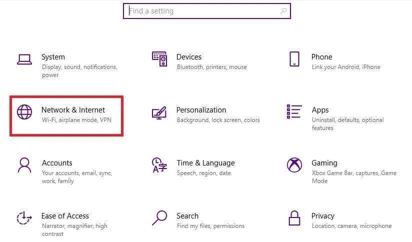network-and-internet-824x484 إصلاح الكمبيوتر المحمول من HP غير متصل بشبكة Wi-Fi