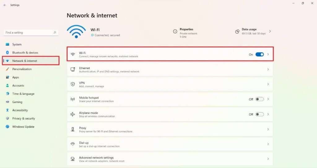 network-and-internet-section-in-the-settings-1024x545-2-1024x545 كيفية زيادة سرعة الإنترنت في Windows 11