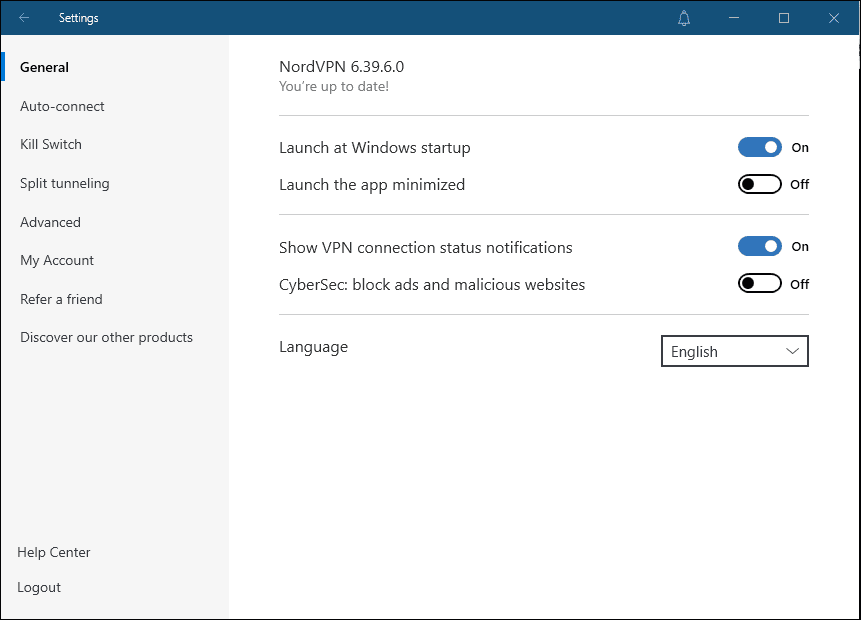 nordvpn-settings NordVPN مقابل IPVanish: إليك VPN الأفضل ؟