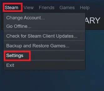 now-click-on-settings-332x292 كيفية تنزيل ألعاب Steam على القرص الصلب الخارجي