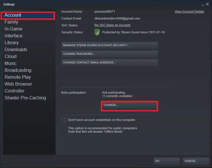 now-switch-to-the-account-tab-and-select-the-chan-740x585 إصلاح فشل تحميل صورة Steam