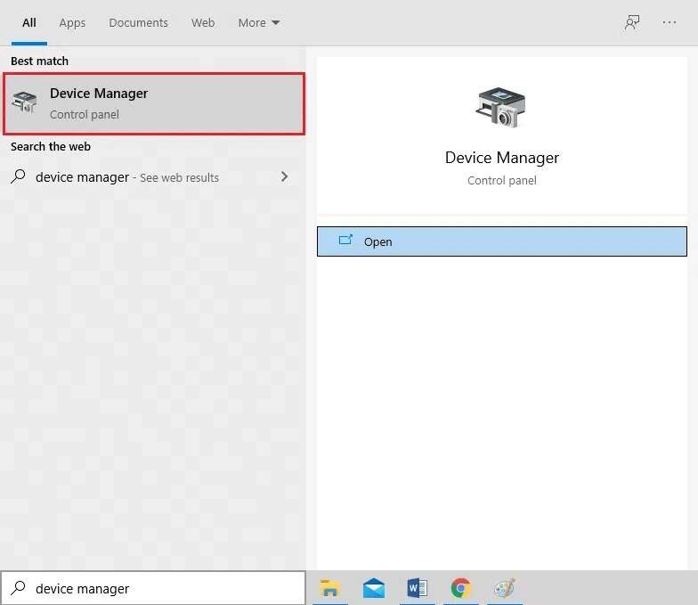 open-device-manager-784x679 إصلاح شاشة الموت الصفراء على Windows 10
