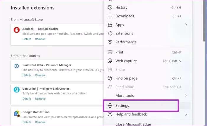 open-microsoft-edge-settings_935adec67b324b146ff212ec4c69054f-700x427 أفضل 7 طرق لإصلاح بطء Microsoft Edge على Windows 10 و Windows 11