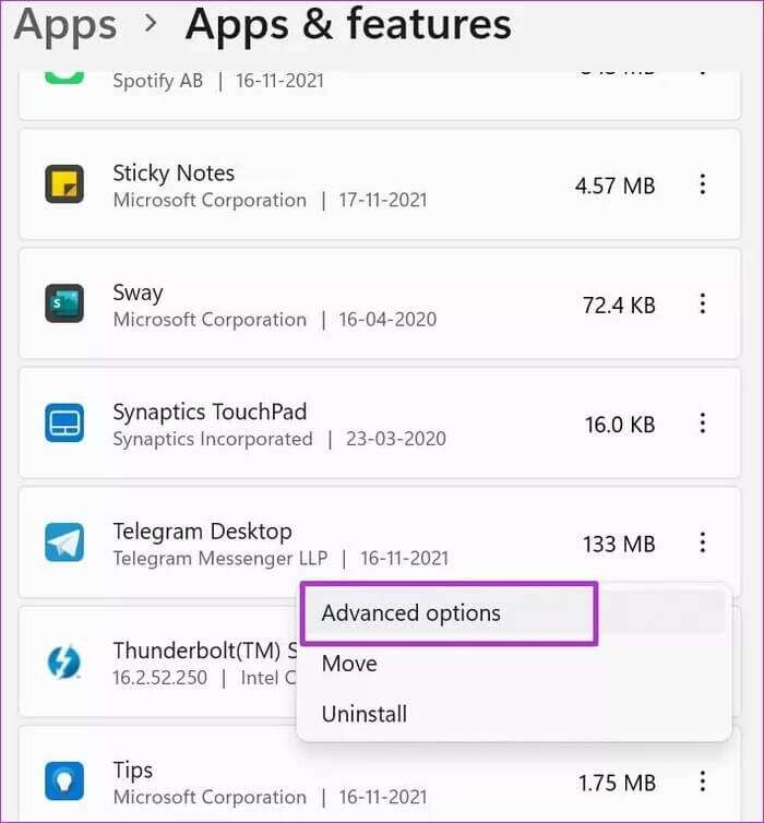 open-telegram-advanced-options_935adec67b324b146ff212ec4c69054f-700x754 أفضل 8 طرق لإصلاح تعطل Telegram على Windows 10 و Windows 11