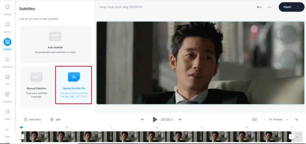 or-select-upload-subtitles-file-option-to-upload-1024x484-1-1024x484 كيفية إضافة الترجمة إلى الفيلم بشكل دائم
