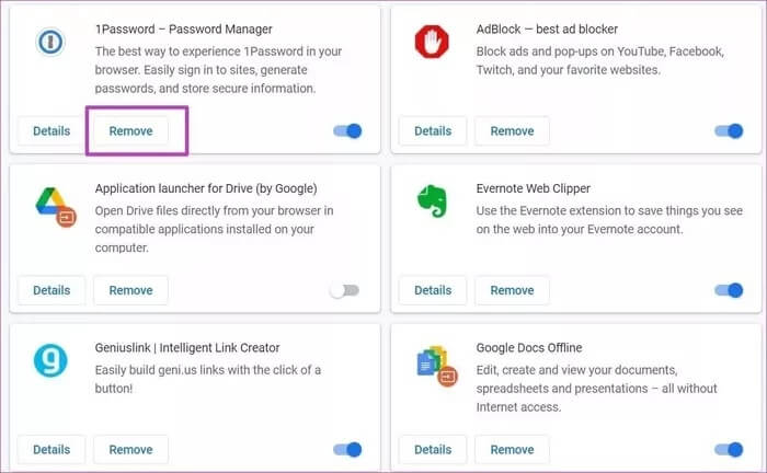 remove-chrome-extensions_935adec67b324b146ff212ec4c69054f أفضل 7 طرق لإصلاح الصفحات غير المستجيبة في Google Chrome