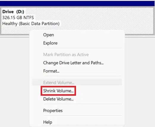 right-click-context-menu-1-522x426 كيفية تقسيم محرك القرص الصلب في Windows 11
