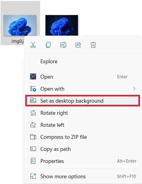 right-click-menu-in-file-explorer--472x611 كيفية تغيير خلفية الشاشة على Windows 11
