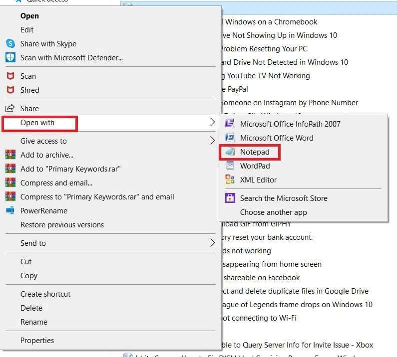right-click-on-the-file-select-open-with-and-then-795x716 كيفية إزالة العلامات المائية من مستندات Word