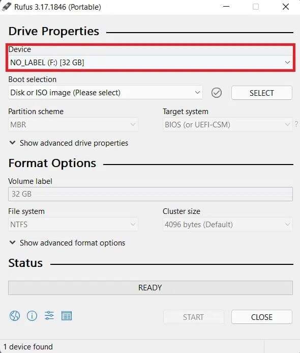 rufus-window-590x693 كيفية إنشاء محرك أقراص USB قابل للتشغيل بنظام Windows 11