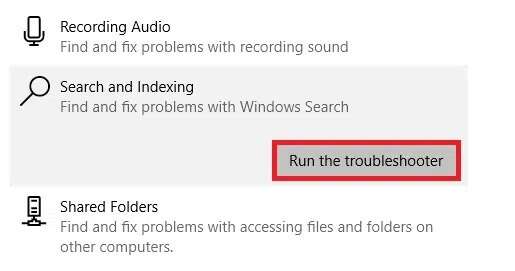 run-the-troubleshooter-1-515x271 قائمة بحث ابدأ على Windows 10 لا تعمل إليك كيفية إصلاحها