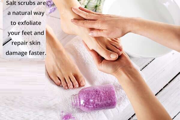 10 نصائح للحفاظ على صحة قدميك هذا الشتاء - skin-beauty salt scrubs to keep your feet healthy this winter 600x400 - 10 نصائح للحفاظ على صحة قدميك هذا الشتاء
