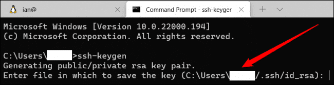 saveSSHkey-650x167-1 كيفية إنشاء مفاتيح SSH في Windows 10 و Windows 11