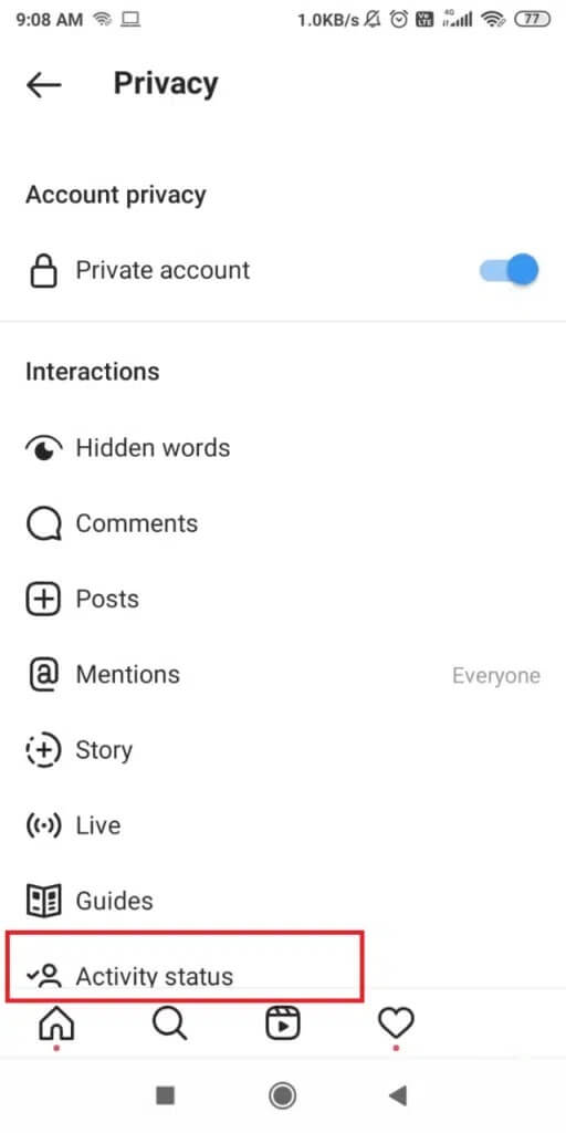 scroll-down-a-bit-and-tap-on-the-activity-status-512x1024-1 كيف ترى آخر ظهور على Instagram