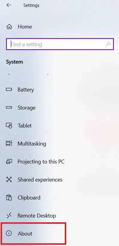 select-about-from-the-left-pane--397x820 كيفية تعطيل BitLocker في Windows 10