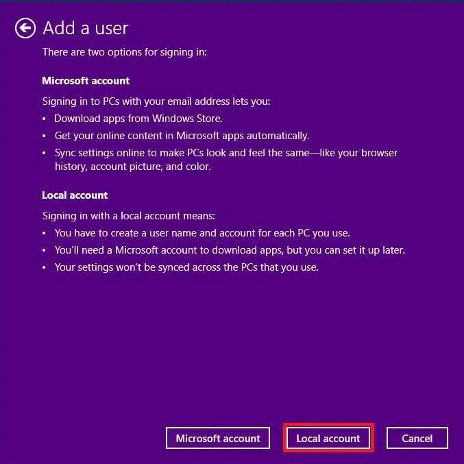 select-local-account-as-highlighted--677x677 إصلاح وميض شريط مهام Windows 10
