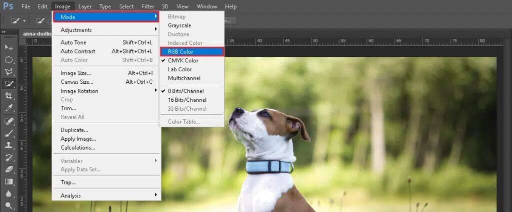 select-mode-menu-and-click-on-rgb-color-option-fro-1024x425-1-1024x425 كيفية تحويل Photoshop إلى RGB