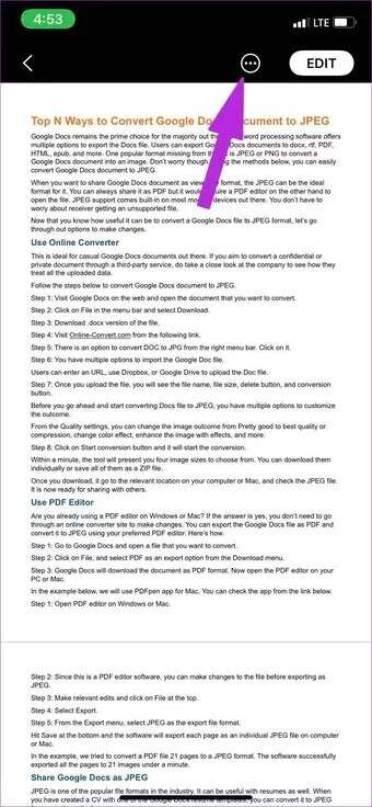 select-more-menu_7c4a12eb7455b3a1ce1ef1cadcf29289-340x736 كيفية حفظ صفحات Apple بصيغة PDF على iPhone و Mac