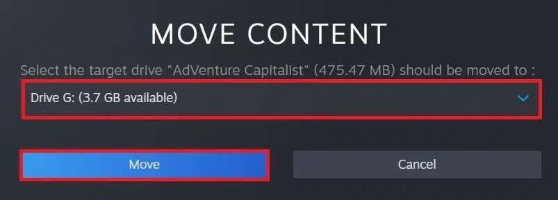 select-the-correct-target-drive-from-the-drop-down-803x288 كيفية تنزيل ألعاب Steam على القرص الصلب الخارجي