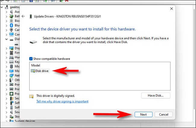 select_from_list-650x426 كيفية تحديث برامج التشغيل على Windows 11