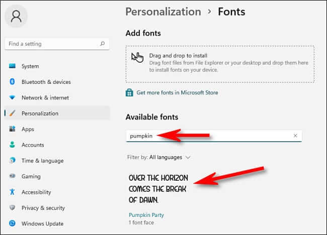 settings_locate_font-650x468 كيفية تثبيت (وإلغاء تثبيت) الخطوط على Windows 11