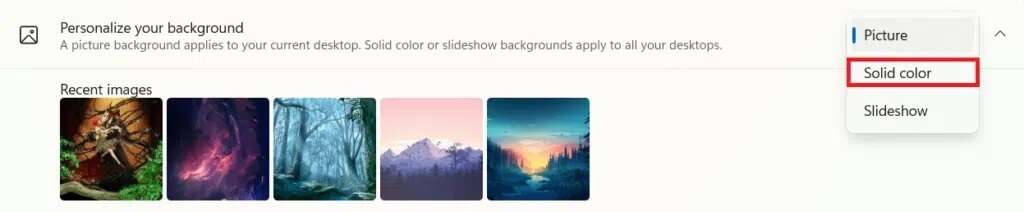 solid-color-option-in-the-drop-down-list-for-perso-1024x212-1-1024x212 كيفية تغيير خلفية الشاشة على Windows 11