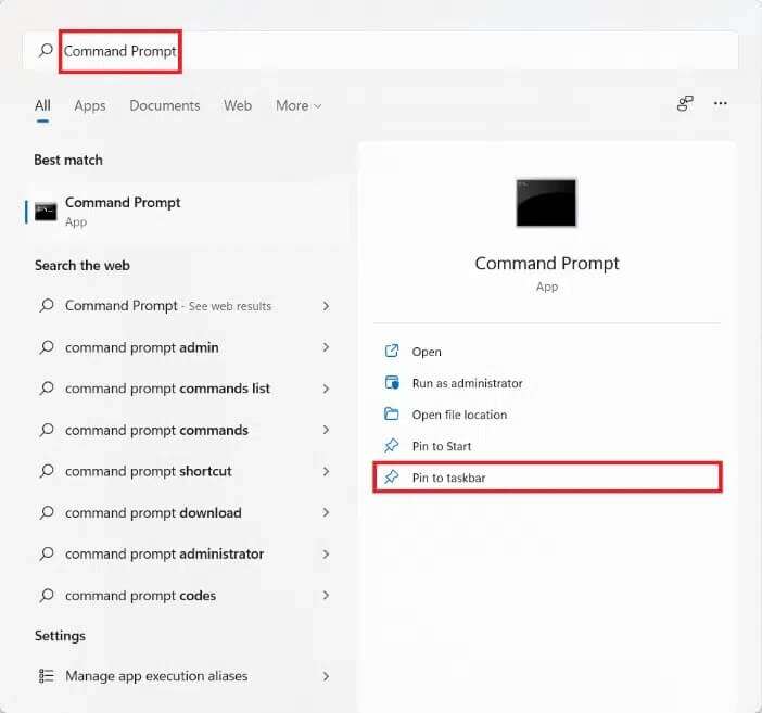 start-menu-search-results-702x657 كيفية تثبيت التطبيقات على شريط المهام في Windows 11