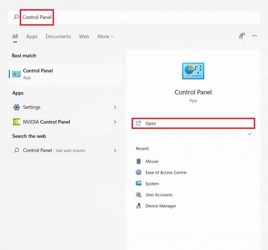 start-menu-search-results-for-control-panel-2-905x844 كيفية إيقاف تشغيل Sticky Keys في Windows 11