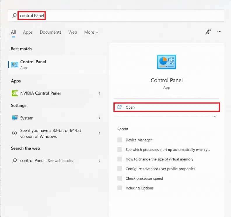start-menu-search-results-for-control-panel-792x741 كيفية تغيير رقم التعريف الشخصي PIN في Windows 11