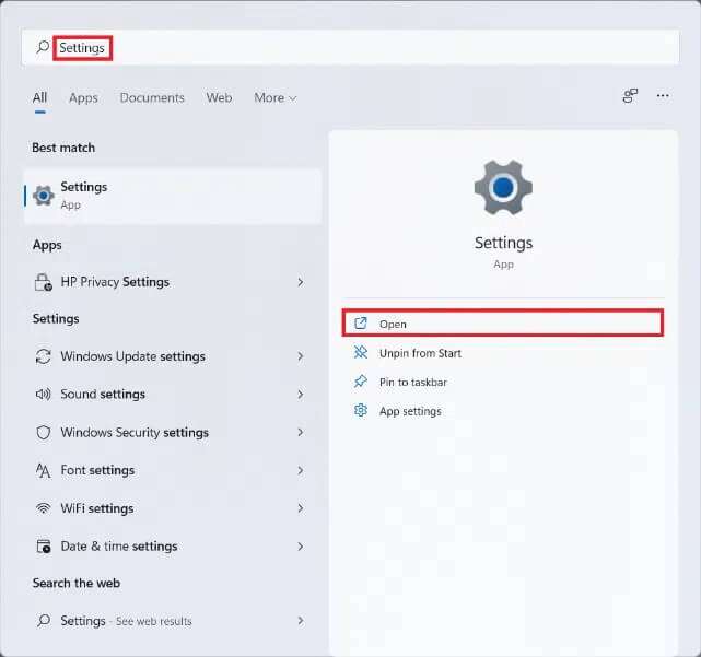 start-menu-search-results-for-settings-4-641x601 كيفية تثبيت XPS Viewer في Windows 11