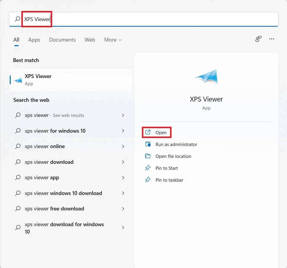 start-menu-search-results-for-xps-viewer-967x903 كيفية تثبيت XPS Viewer في Windows 11