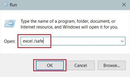 type-command-to-open-excel-in-safe-mode-in-run-dialog-box-and-click-on-OK-454x268 حل مشكلة توقف Microsoft Office Word عن العمل Windows 10