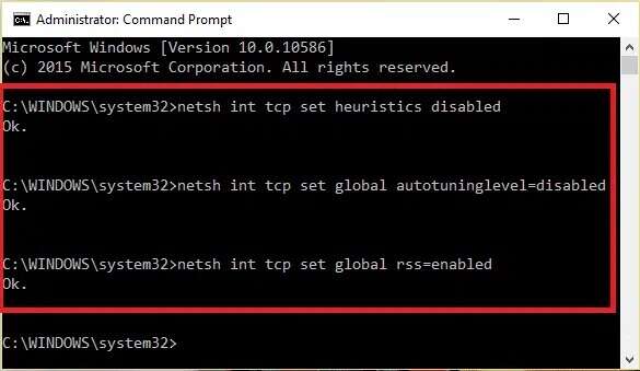 type-the-following-commands-one-by-one-and-press-e-585x339 إصلاح الكمبيوتر المحمول من HP غير متصل بشبكة Wi-Fi