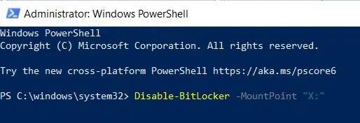 type-the-given-command-and-run-it--514x176 كيفية تعطيل BitLocker في Windows 10