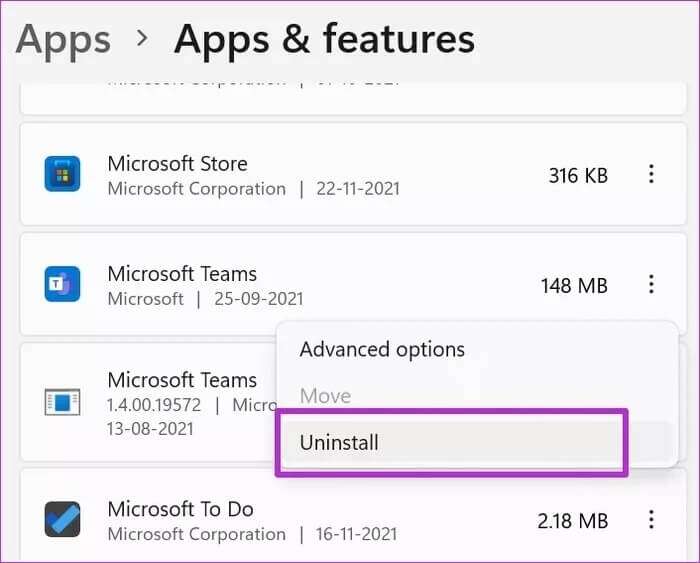 uninstall-microsoft-teams_935adec67b324b146ff212ec4c69054f-700x563 أفضل 9 طرق لإصلاح مشكلات اتصال على Microsoft Teams