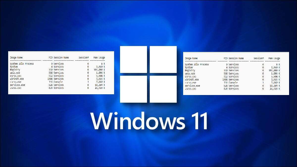 كيفية تصدير قائمة العمليات الجارية كملف نصي في Windows 11 - %categories