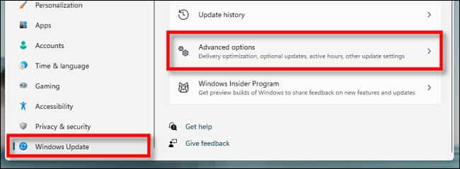 windows_update_Advanced_options-650x239 كيفية تحديث برامج التشغيل على Windows 11