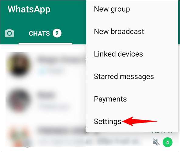 1-whatsapp-settings كيفية التحقق من رقم WhatsApp الخاص بك