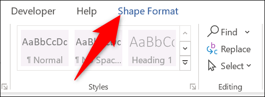 12-shape-format كيفية إدراج سطر في Microsoft Word