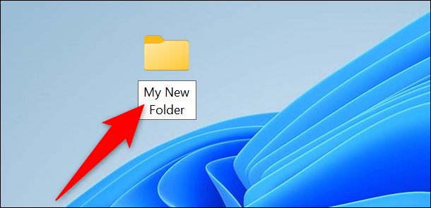2-new-desktop-folder-name كيفية إنشاء مجلد على سطح المكتب في Windows 11