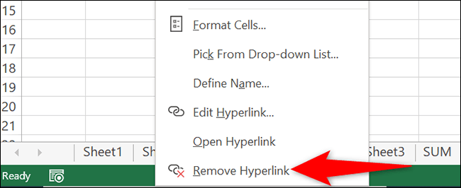 2-remove-single-hyperlink كيفية إزالة الارتباطات التشعبية في Microsoft Excel