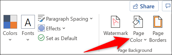 كيفية تغيير لون الصفحة في Microsoft Word - %categories