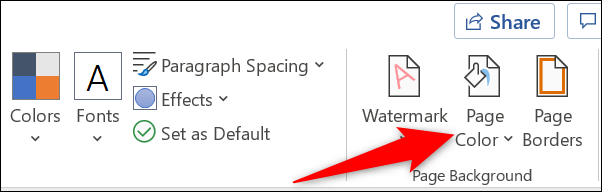2-word-page-color كيفية تغيير لون الصفحة في Microsoft Word