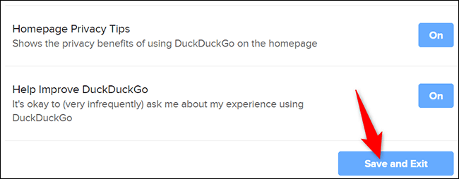 25-duckduckgo-desktop-save كيفية إيقاف تشغيل البحث الآمن على Google و Bing و Yahoo و DuckDuckGo