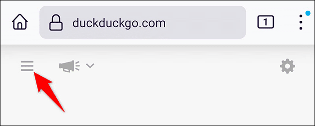 26-duckduckgo-mobile-menu كيفية إيقاف تشغيل البحث الآمن على Google و Bing و Yahoo و DuckDuckGo