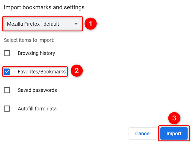 3-chrome-desktop-import-bookmarks كيفية استيراد الإشارات المرجعية إلى Google Chrome